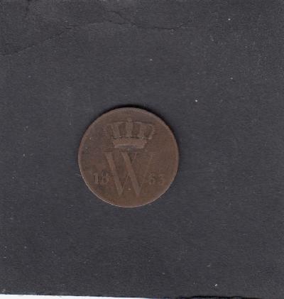 Beschrijving: 1 Cent WILLEM III